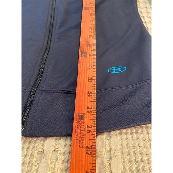 Under Armour Womens Gray & Turquoise Athletic Jacket Sz Large Sporty Athleisure - Picture 11 of 12